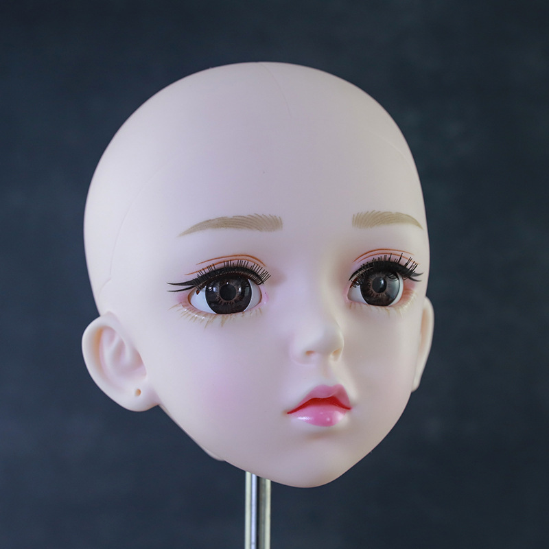 Ethnic Fashion House - 60センチメートル人形のヘッド白スキン1/3 bjd人形ヘッドアクセサリー女の子ままごと練習おもちゃ