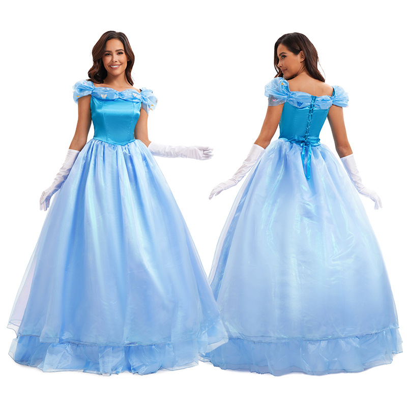 Ethnic Clothing & Online Fashion Store Khaadi Uk - ハロウィーンのコスプレ、青いプリンセスドレス、ロールプレイング衣装、シンデレラ、白雪姫、舞台パフォーマンス用衣装、女性用民族衣装。