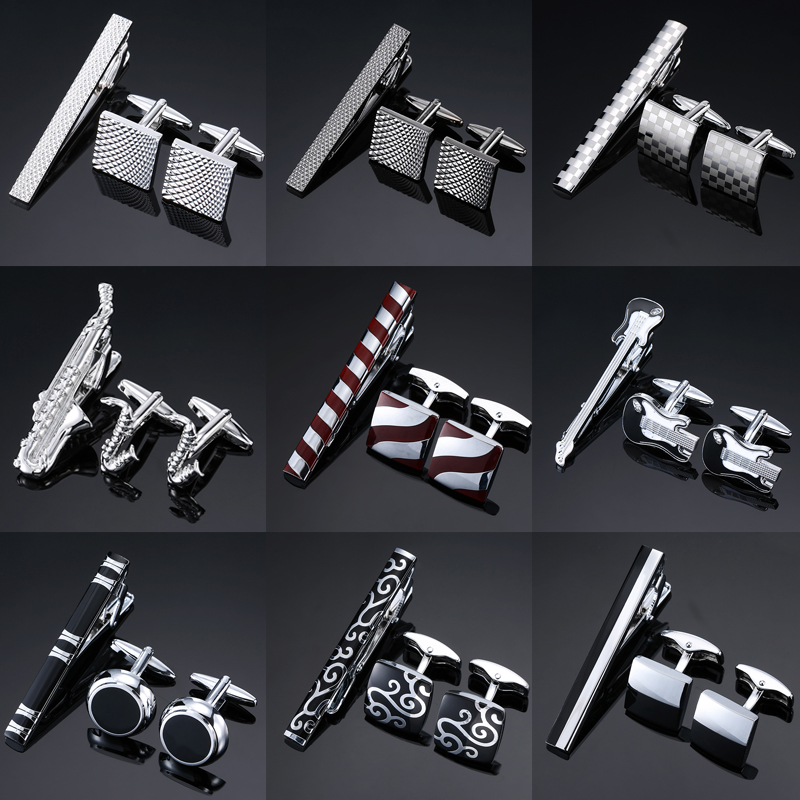 Ethnic Fashion Brand - Asスーパーヒーローカフリンクスネクタイピン真新しいファッションジュエリーボートアンカーサックスネクタイクリップメンズウェディングシャツバッジピンクリップギフト