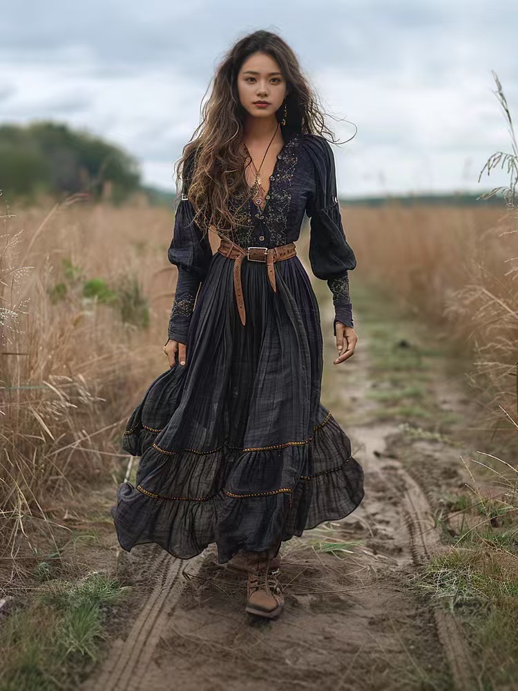 エスニックファッション花柄ヴィンテージドレス女性のセクシーな - Ethnic Boho Fashion のレビューと価格