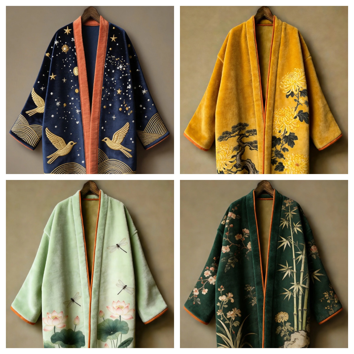 厚手のフランネル素材の和服カーディガン、浴衣、羽織、プラスサ - Haori Japanese Jacket のレビューと価格