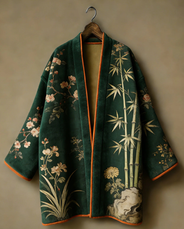 厚手のフランネル素材の和服カーディガン、浴衣、羽織、プラスサ - Haori Japanese Jacket のレビューと価格