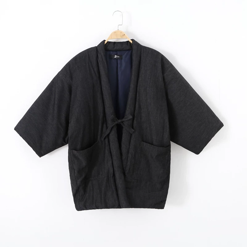 メンズ用新作半纏ジャケット、伝統的な日本のカーディガンコート - Haori Japanese Jacket のレビューと価格