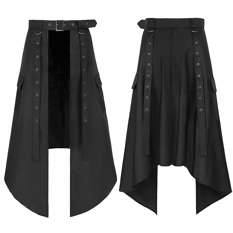 ゴシックパンクダークシリーズアッシュアシンメトリースカートメ - Ethnic Clothing & Online Fashion Store Khaadi Uk のレビューと価格