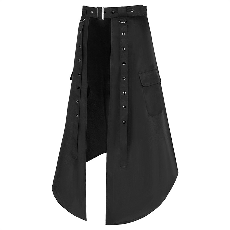 ゴシックパンクダークシリーズアッシュアシンメトリースカートメ - Ethnic Clothing & Online Fashion Store Khaadi Uk のレビューと価格