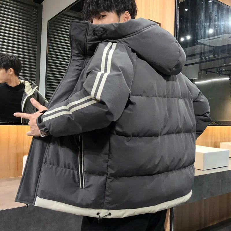 韓国と日本のメンズの新しい冬のトレンディな若者のツーストリッ - Haori Japanese Jacket のレビューと価格