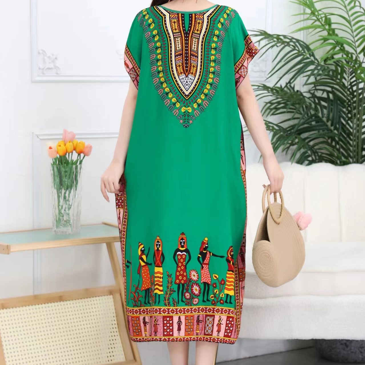 カジュアルエレガントなボヘミアンプリントエスニックスタイルレ - Ethnic Boho Fashion のレビューと価格