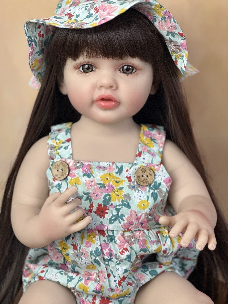 22 インチかわいい全身シリコーンビニールベベリボーンガール - Ethnic Fashion Model のレビューと価格